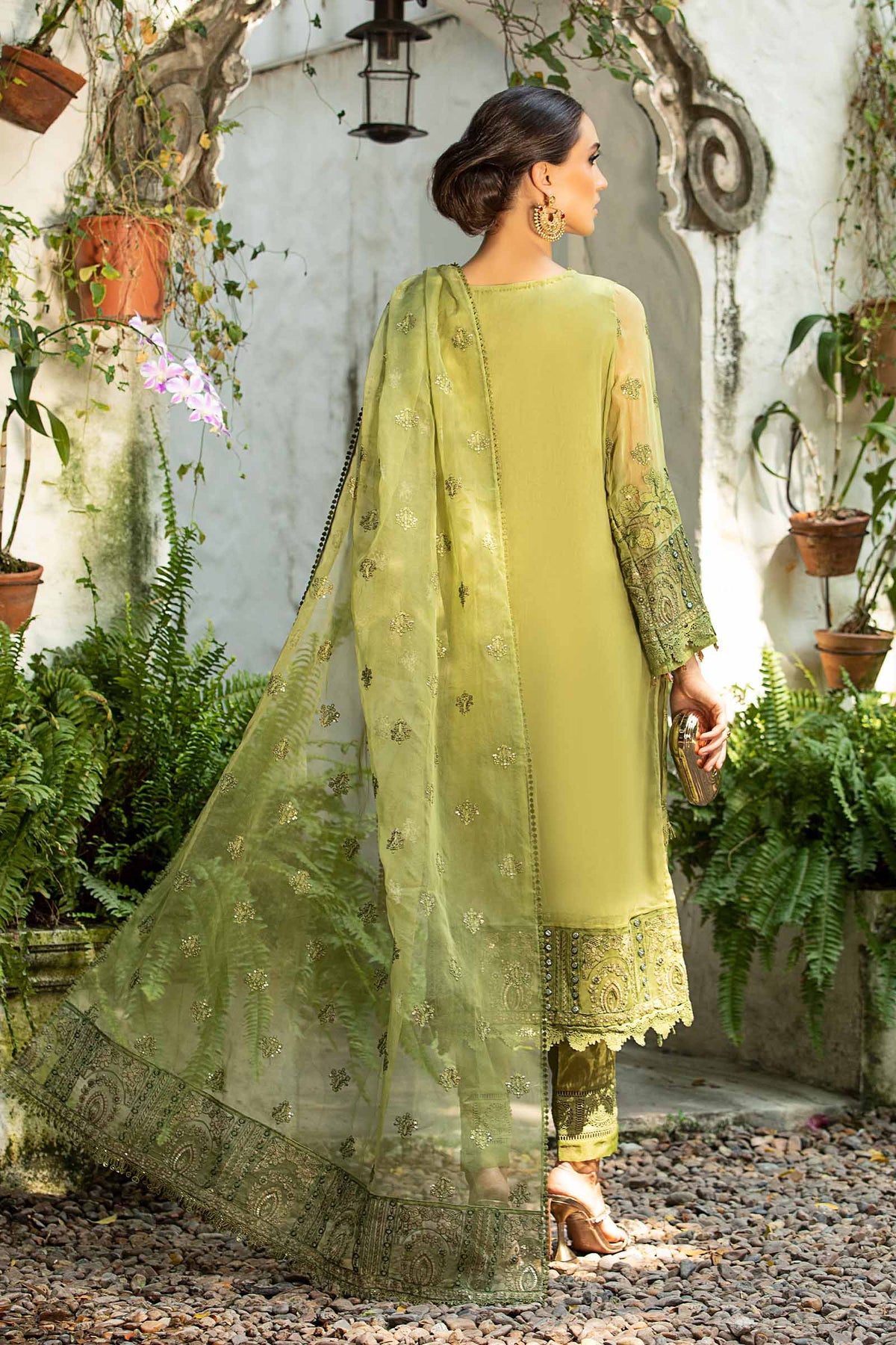 3 Piece Embroidered Suit