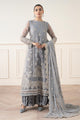 3 Piece Embroidered Organza Suit