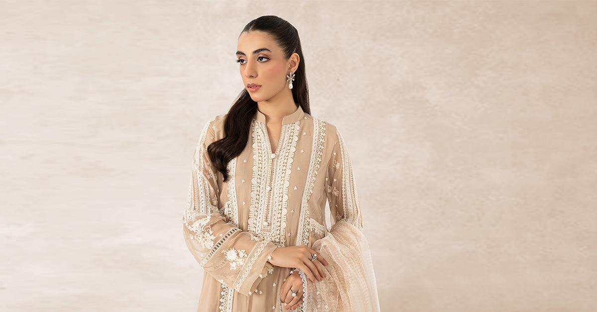 3 Piece Embroidered Suit