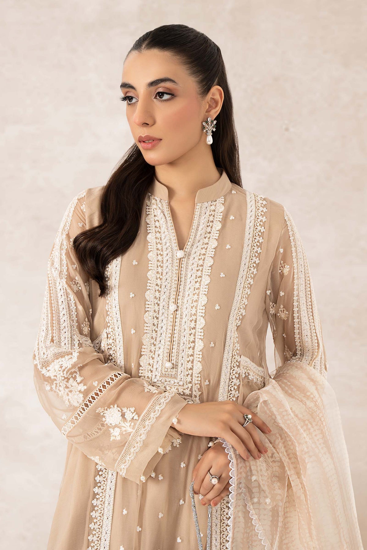 3 Piece Embroidered Suit