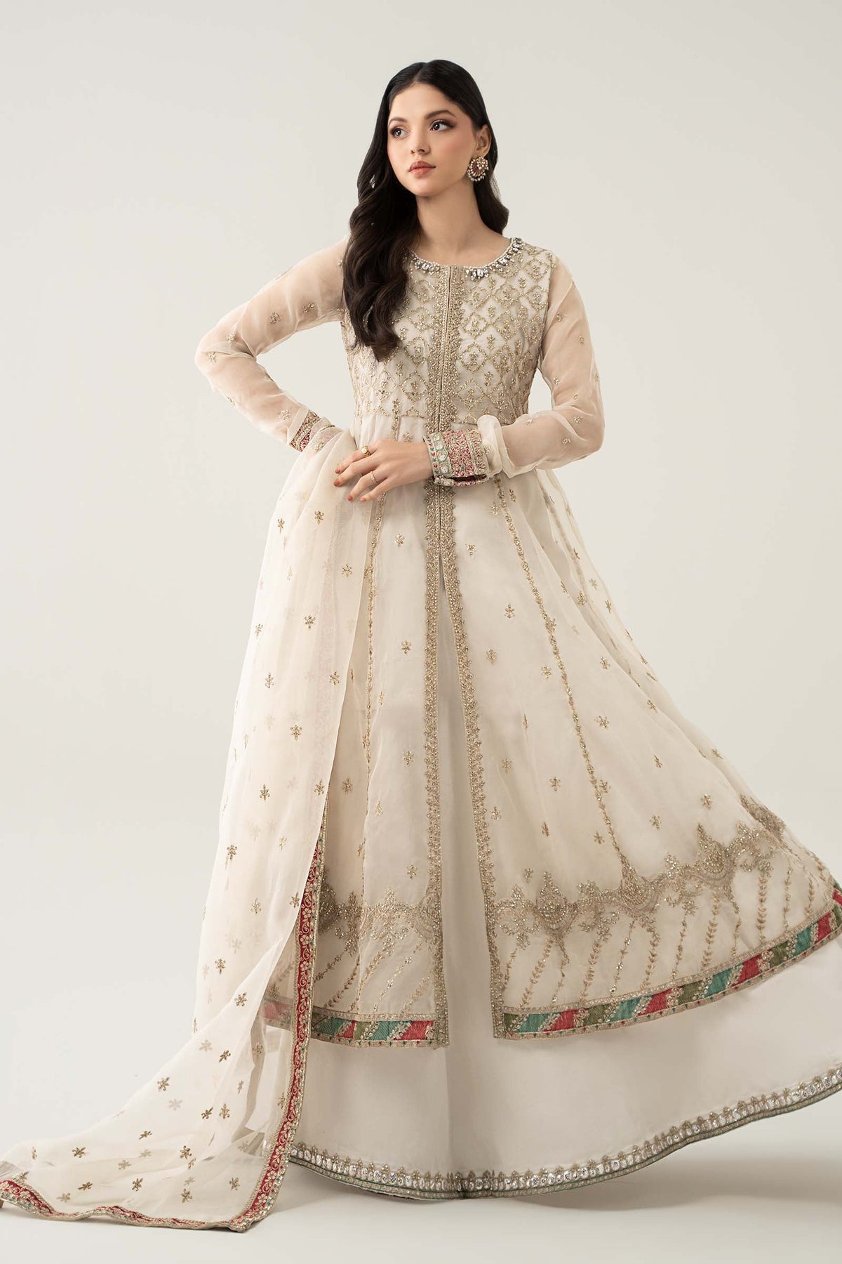 3 Piece Embroidered Suit