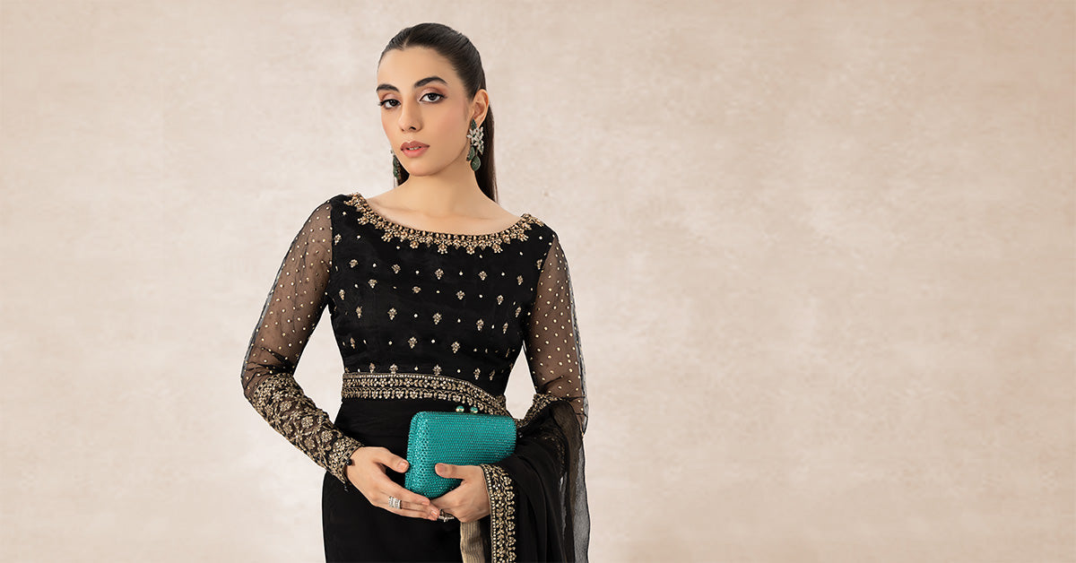 Embroidered Organza Saree