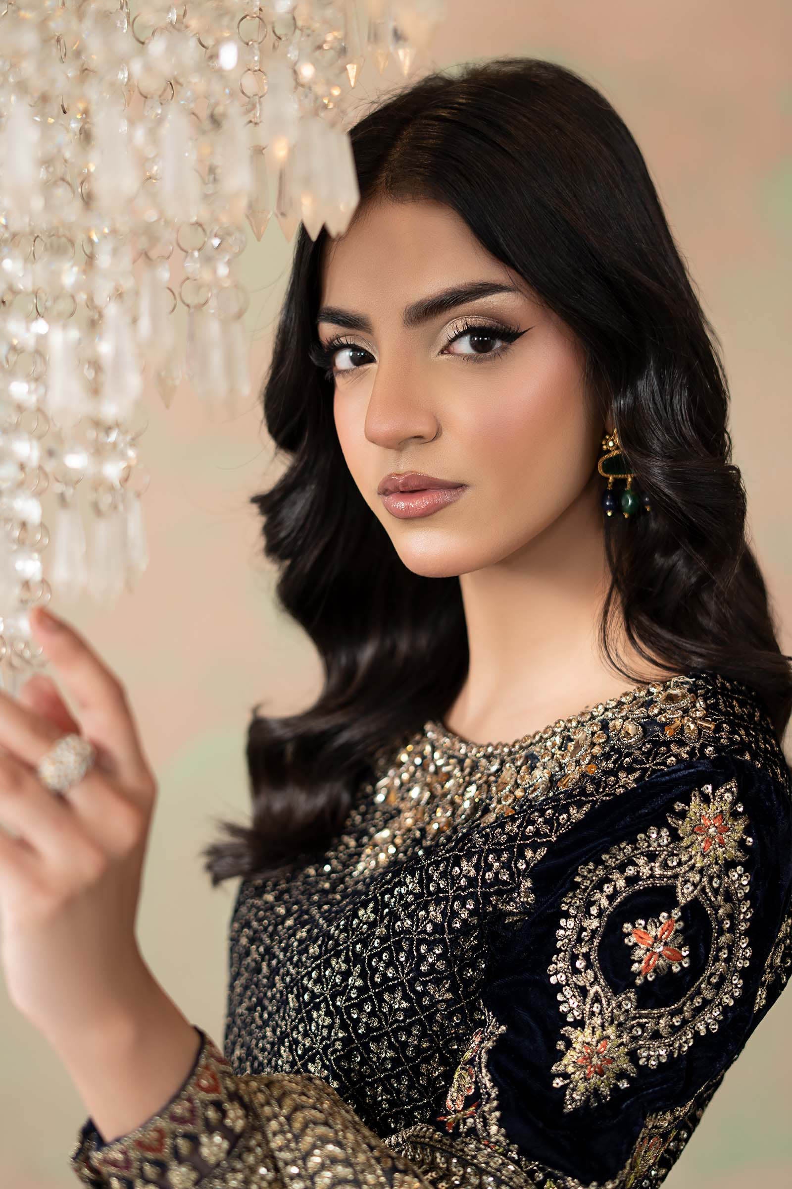 Embroidered Net Saree