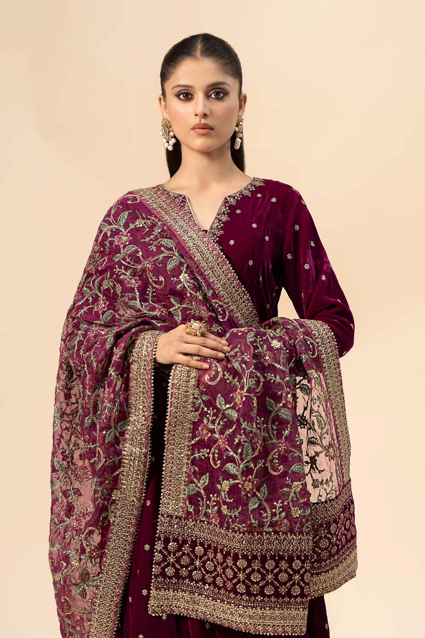Cotton Silk Shalwar (As Shown)