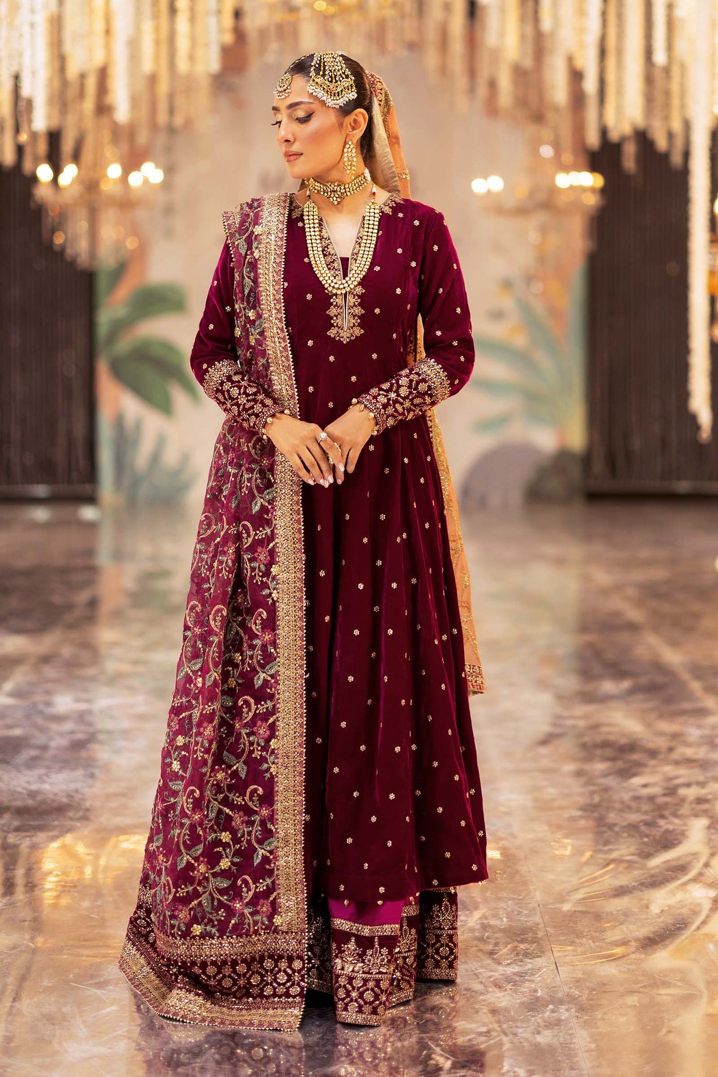 Cotton Silk Shalwar (As Shown)