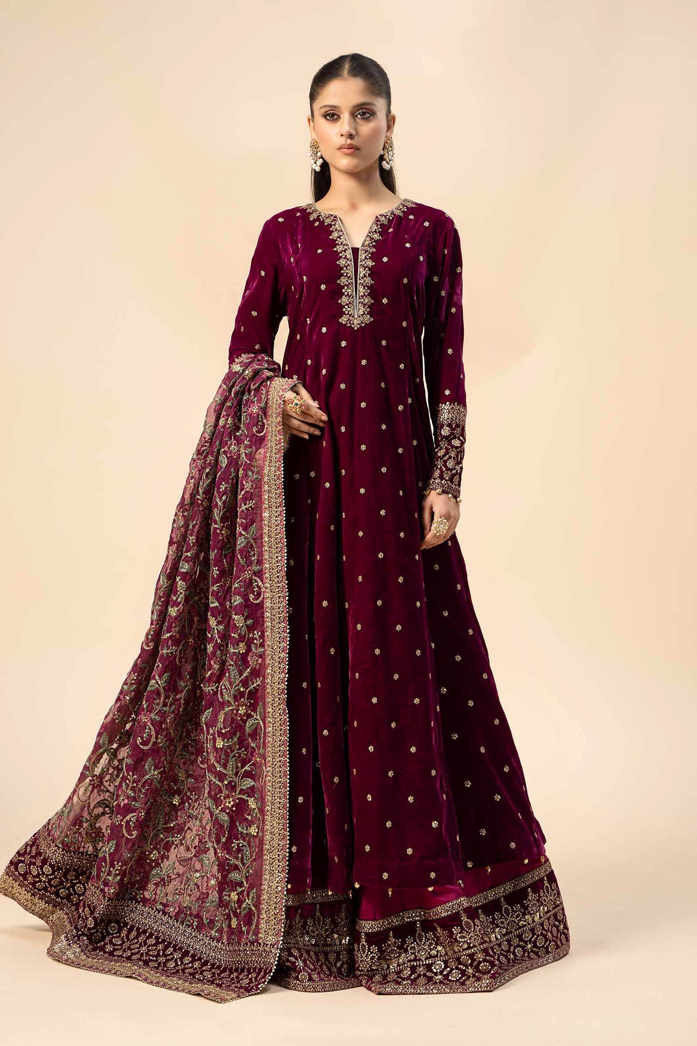 Cotton Silk Shalwar (As Shown)