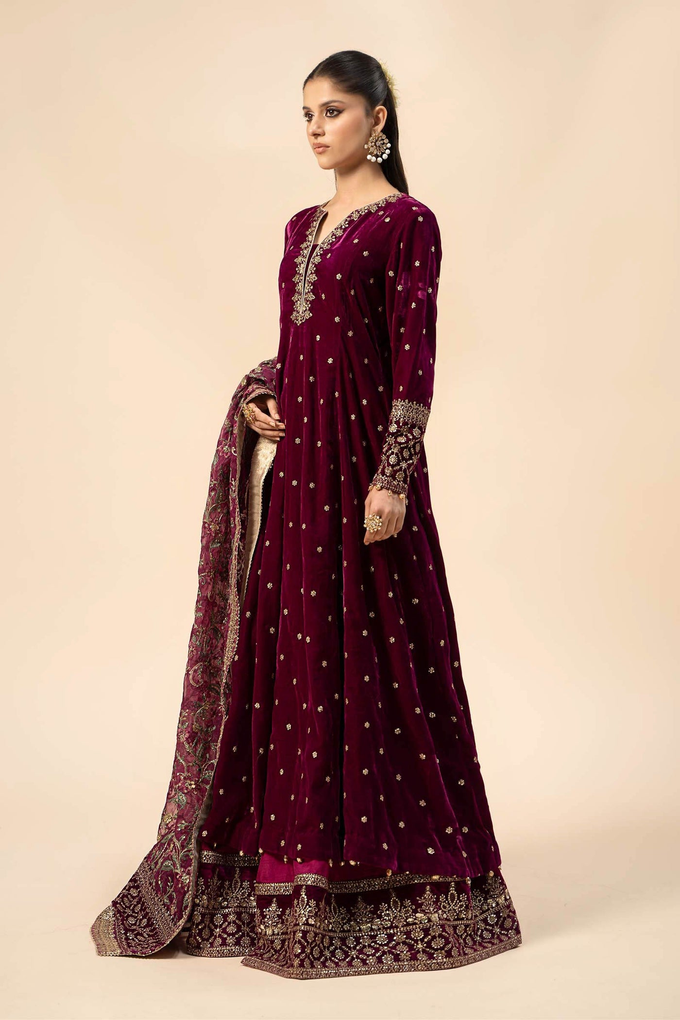 Cotton Silk Shalwar (As Shown)