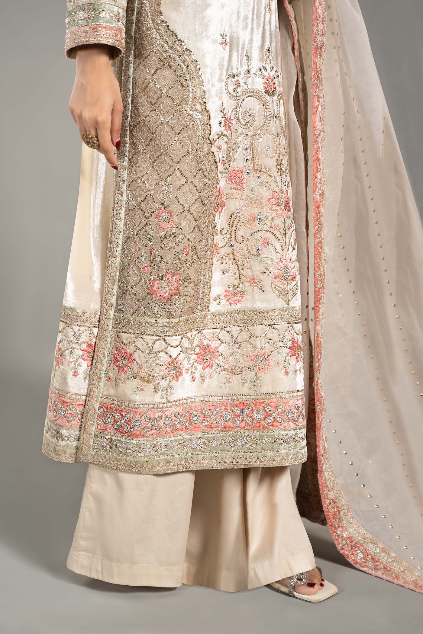 Plain chiffon dupatta