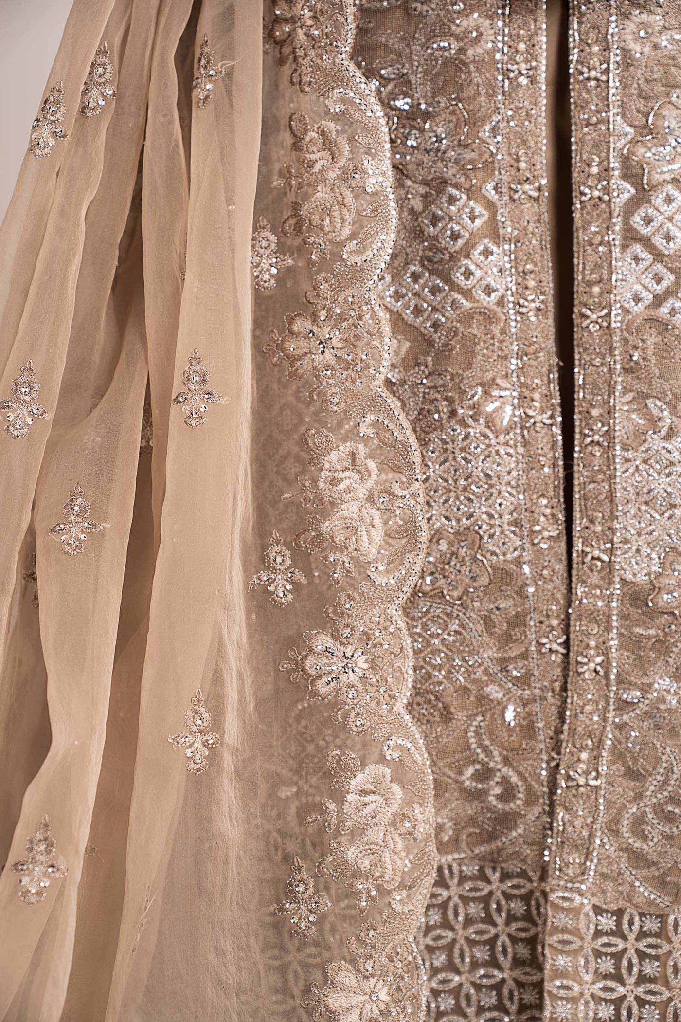 3 Piece Embroidered Net Suit