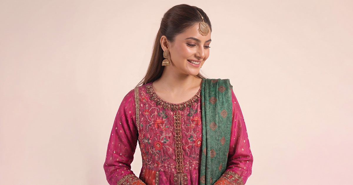 3 Piece Embroidered Silk Lurex Jacquard Suit