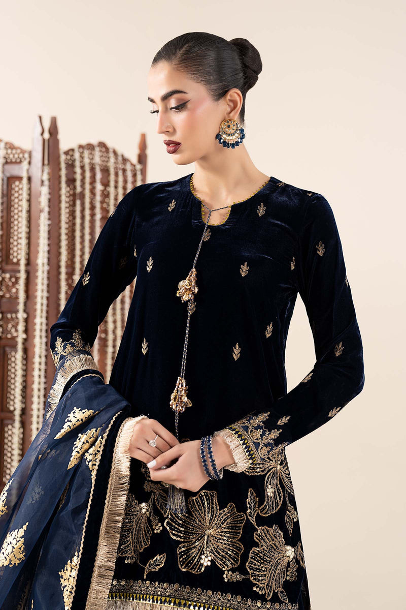 Hand printed chiffon dupatta (as shown)