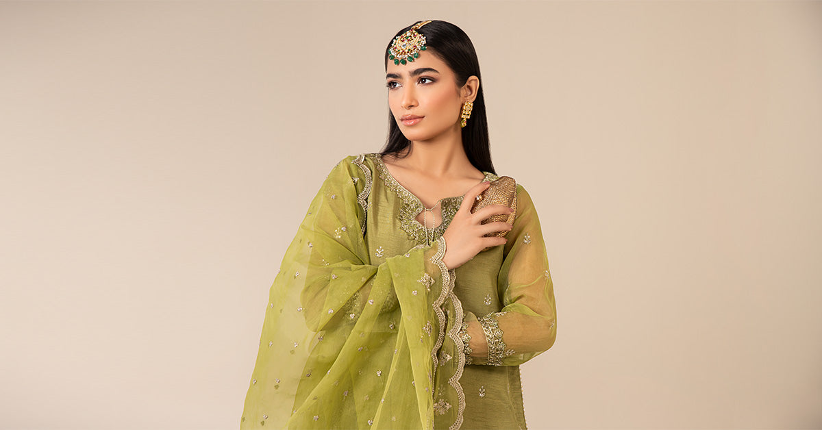 3 Piece Embroidered Suit