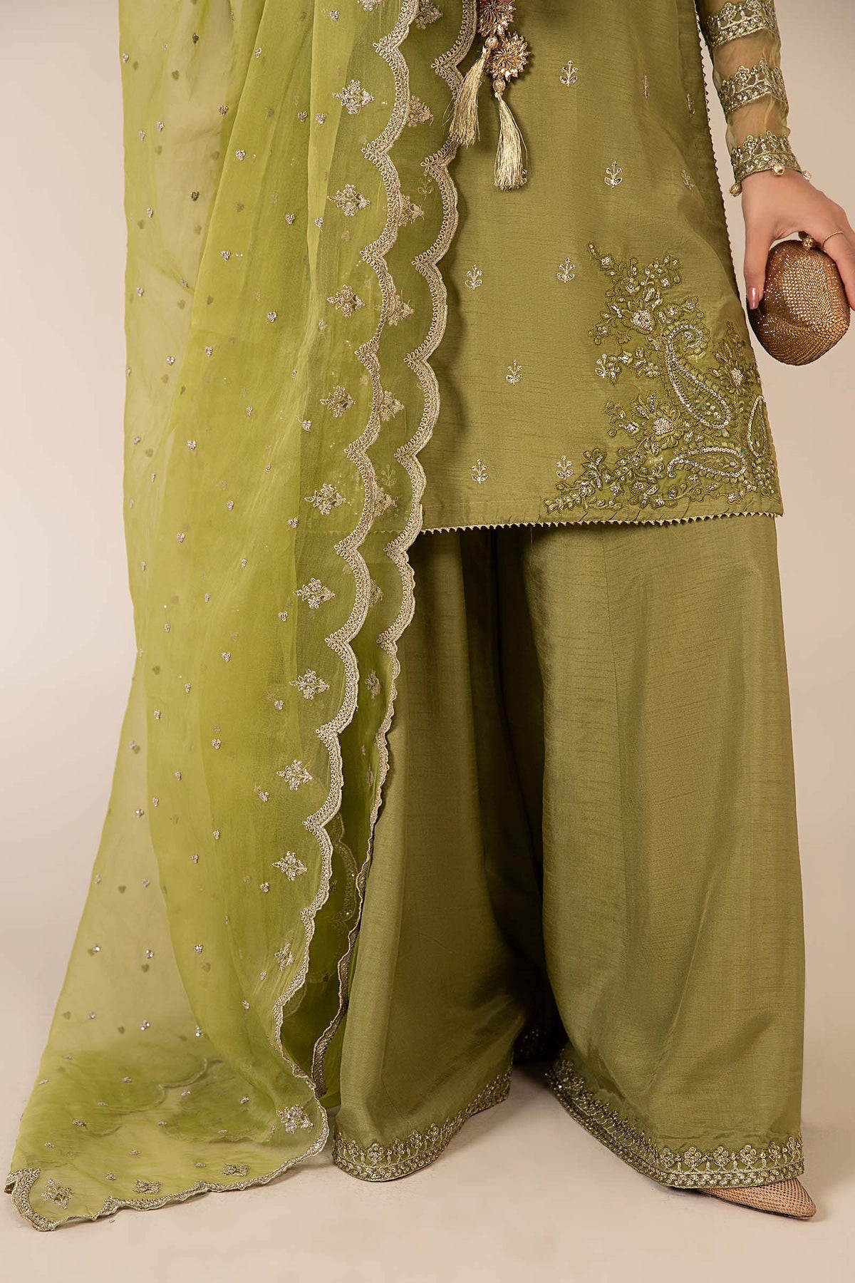 3 Piece Embroidered Suit
