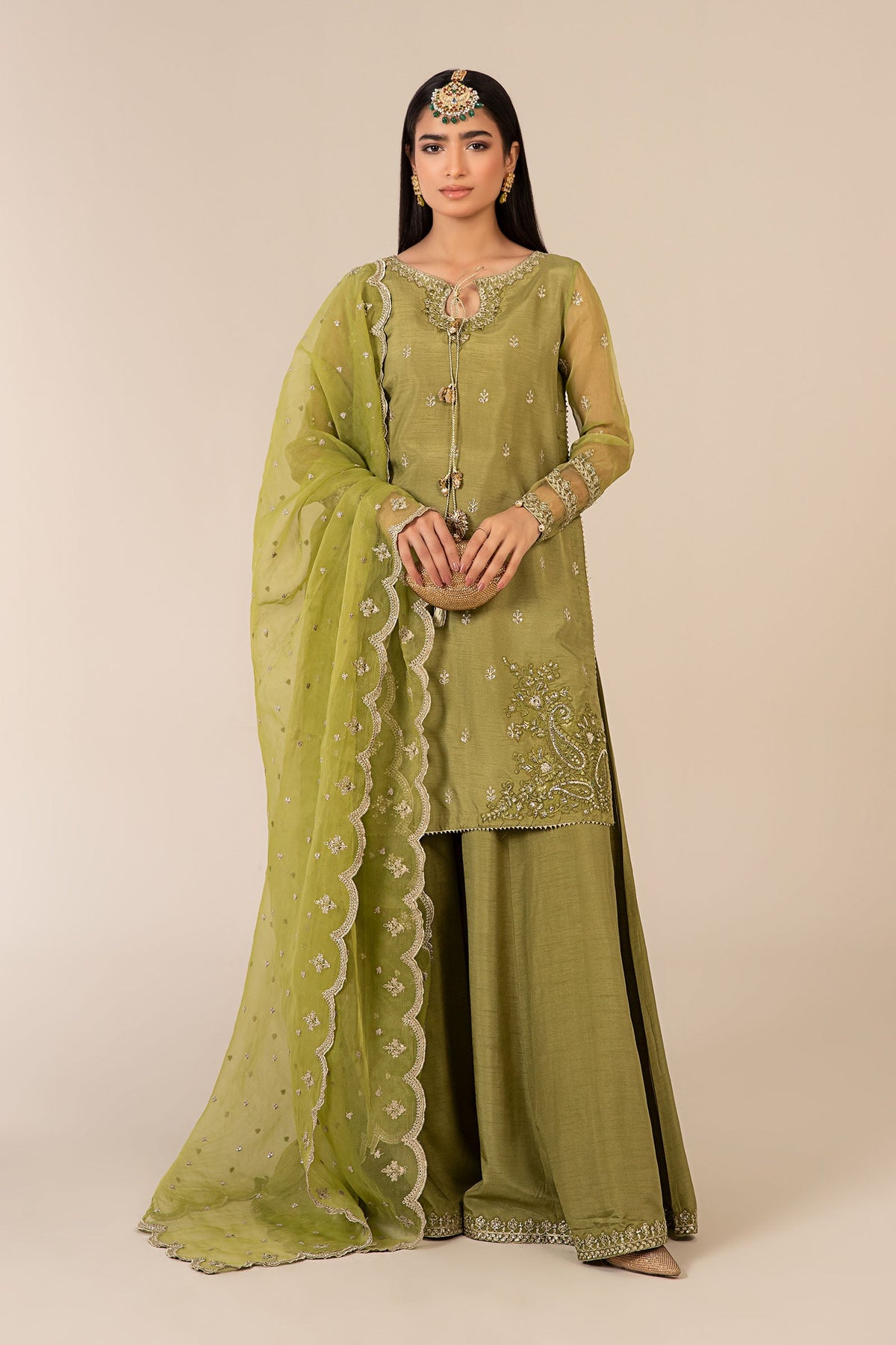 3 Piece Embroidered Suit