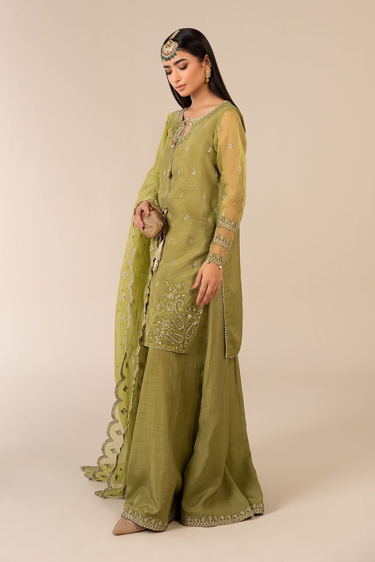 3 Piece Embroidered Suit