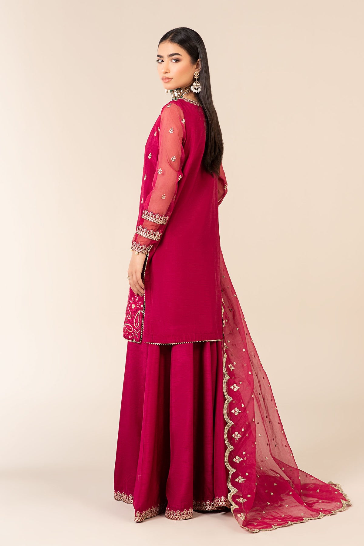 3 Piece Embroidered Suit