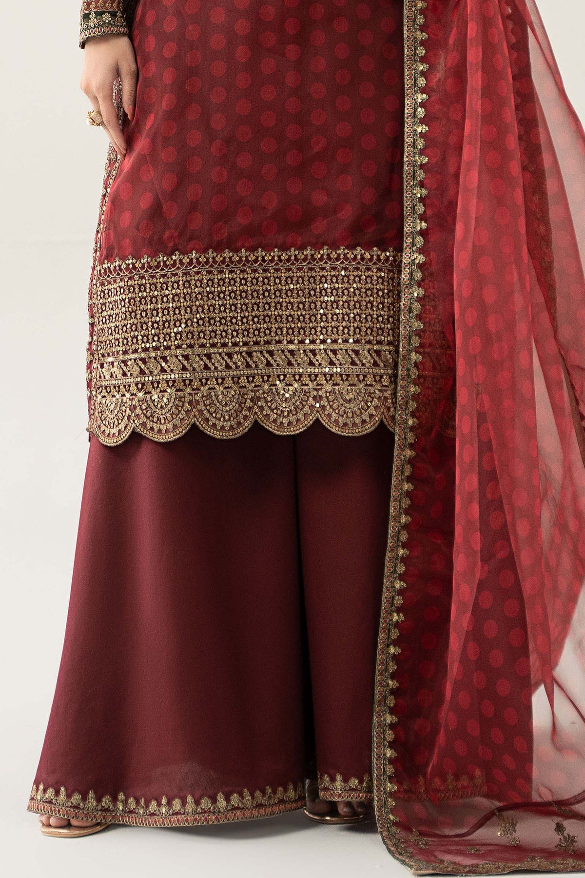 3 Piece Embroidered Suit