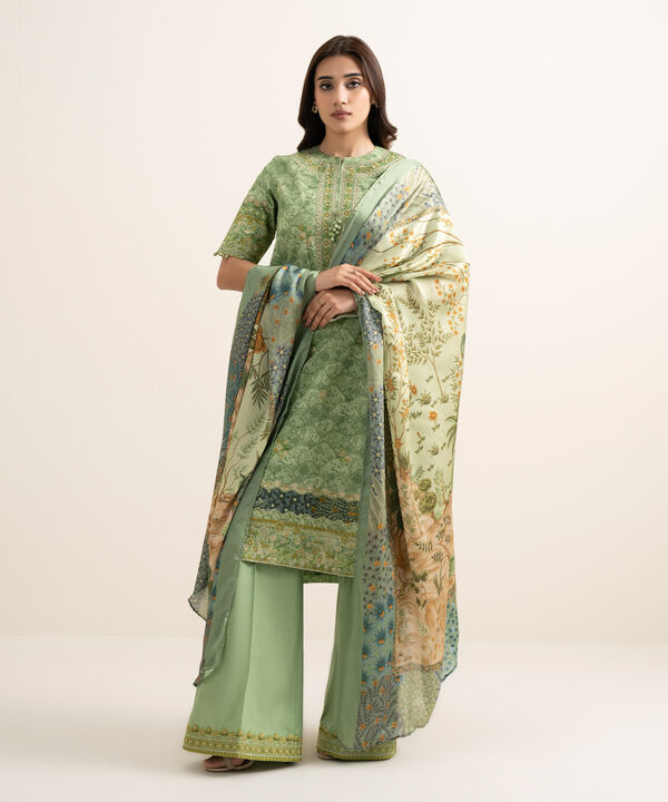 3 Piece - Embroidered Lawn Suit
