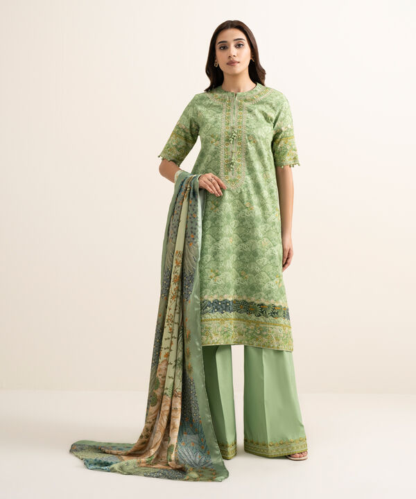 3 Piece - Embroidered Lawn Suit