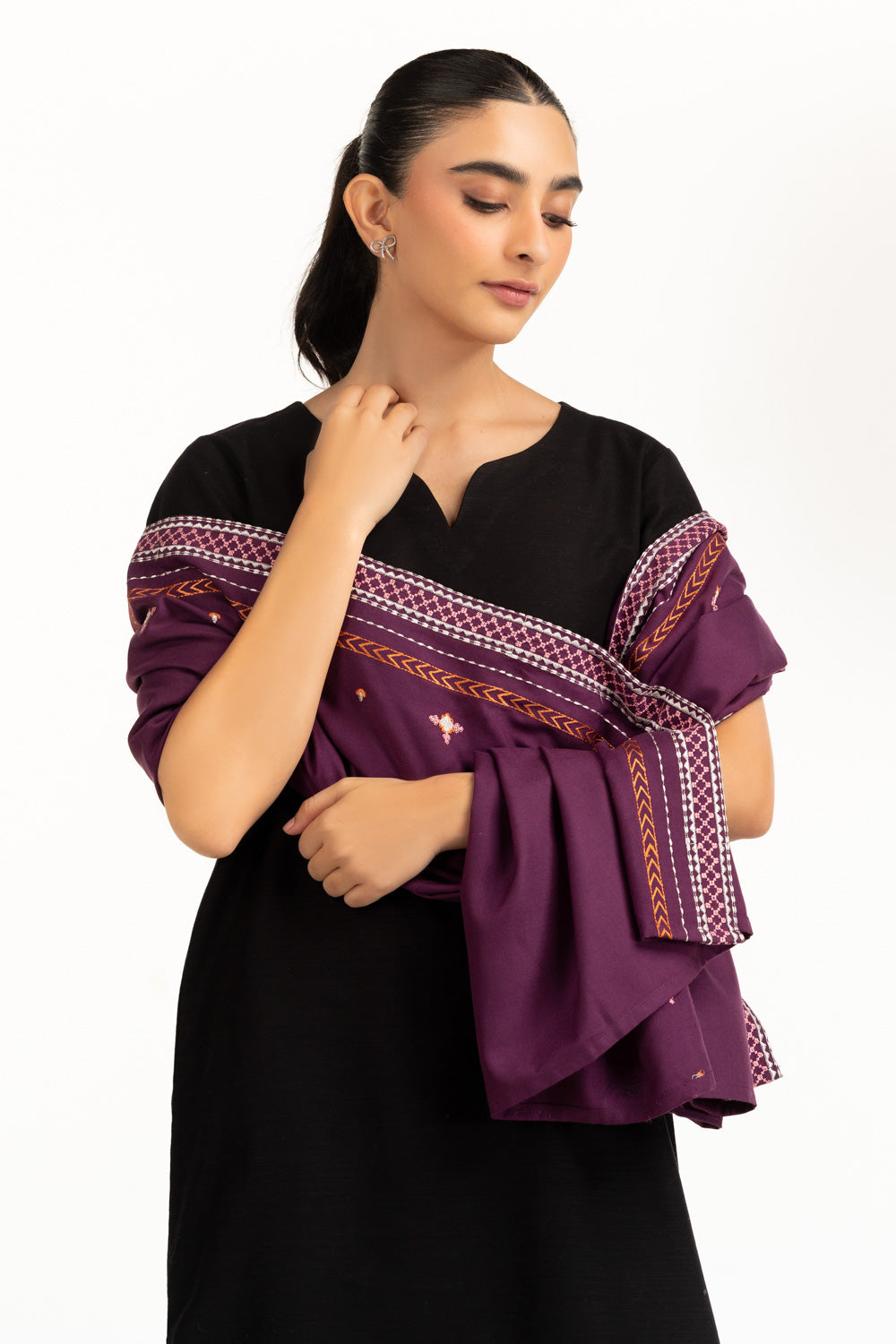 Acrylic Embroidered Stole