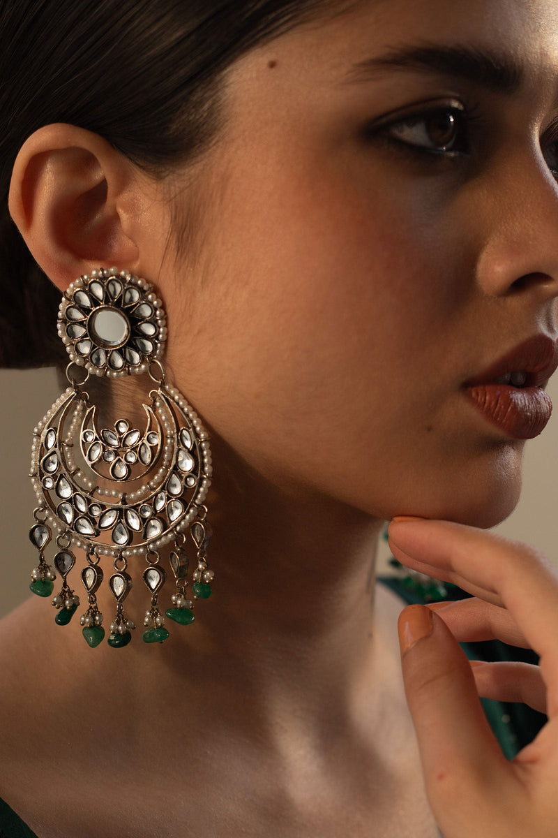 Silver Plated Lotus Earrings
