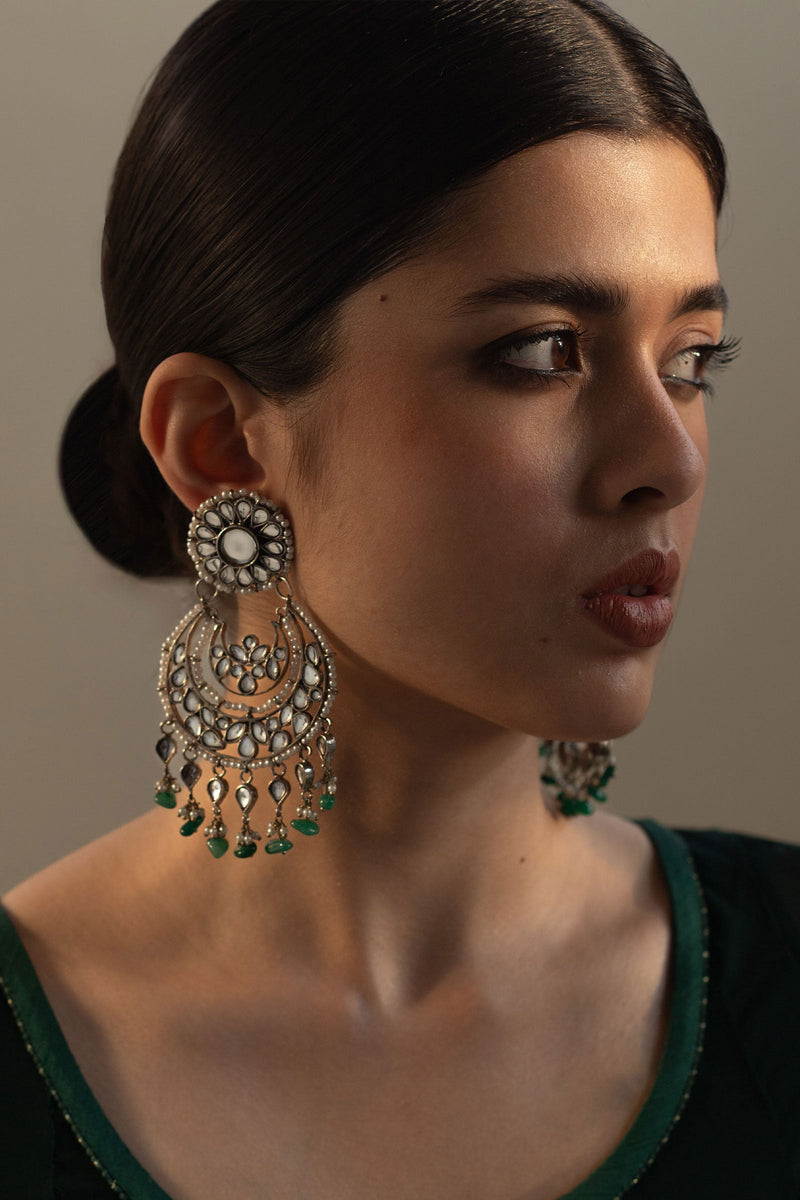 Silver Plated Lotus Earrings