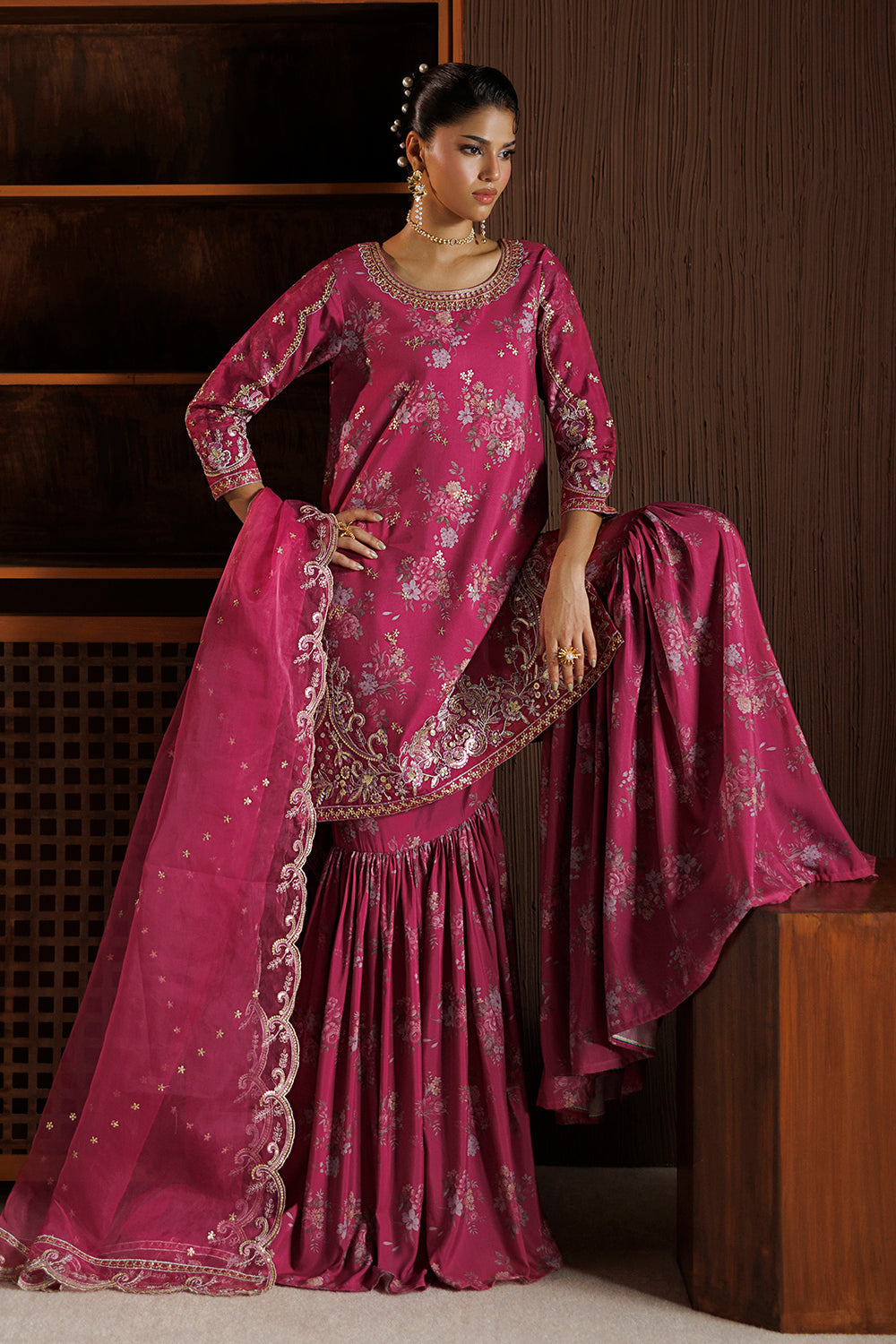 Embroidered Blend Silk SL-26-17