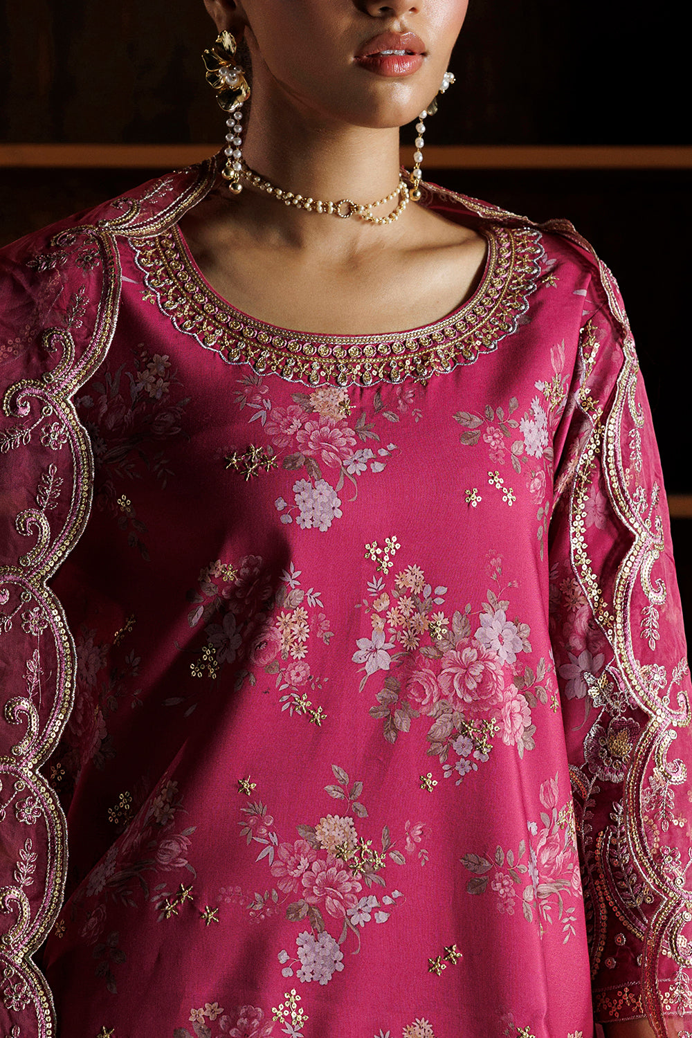 Embroidered Blend Silk SL-26-17