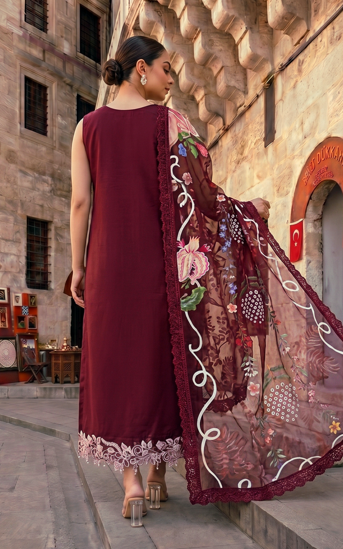 Ruby Dusk (SL26-03) | 3pcs Embroidered Stitched Summer