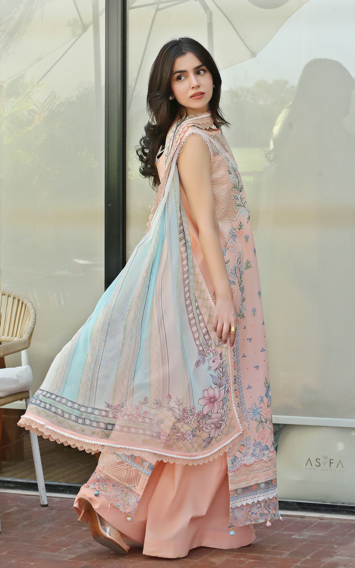 Peach Garden (SL26-05) | 3pcs Embroidered Unstitched Summer