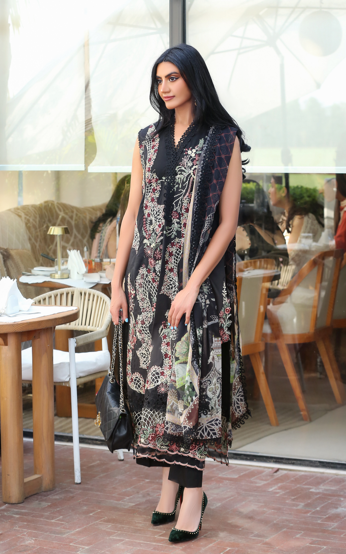 Smoke Pearl (SL26-08) | 3pcs Embroidered Stitched Summer