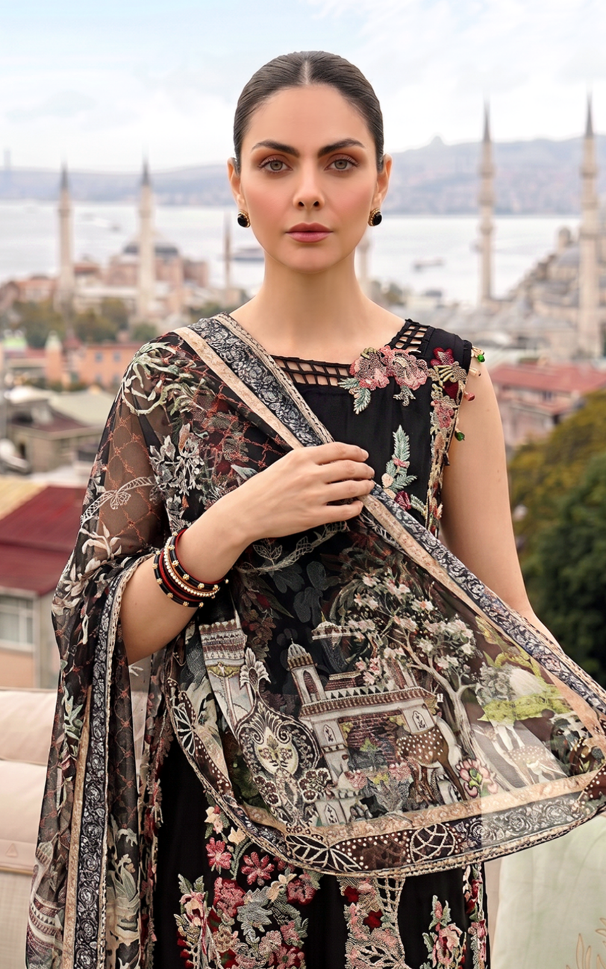 Smoke Pearl (SL26-08) | 3pcs Embroidered Stitched Summer