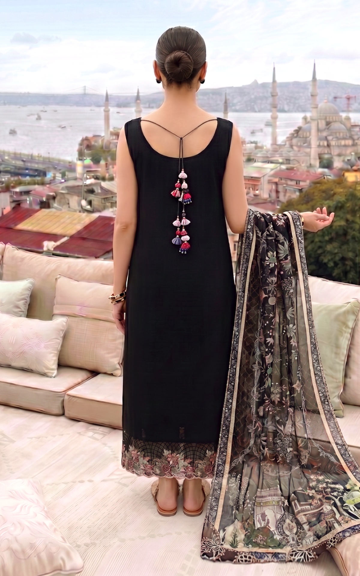 Smoke Pearl (SL26-08) | 3pcs Embroidered Stitched Summer