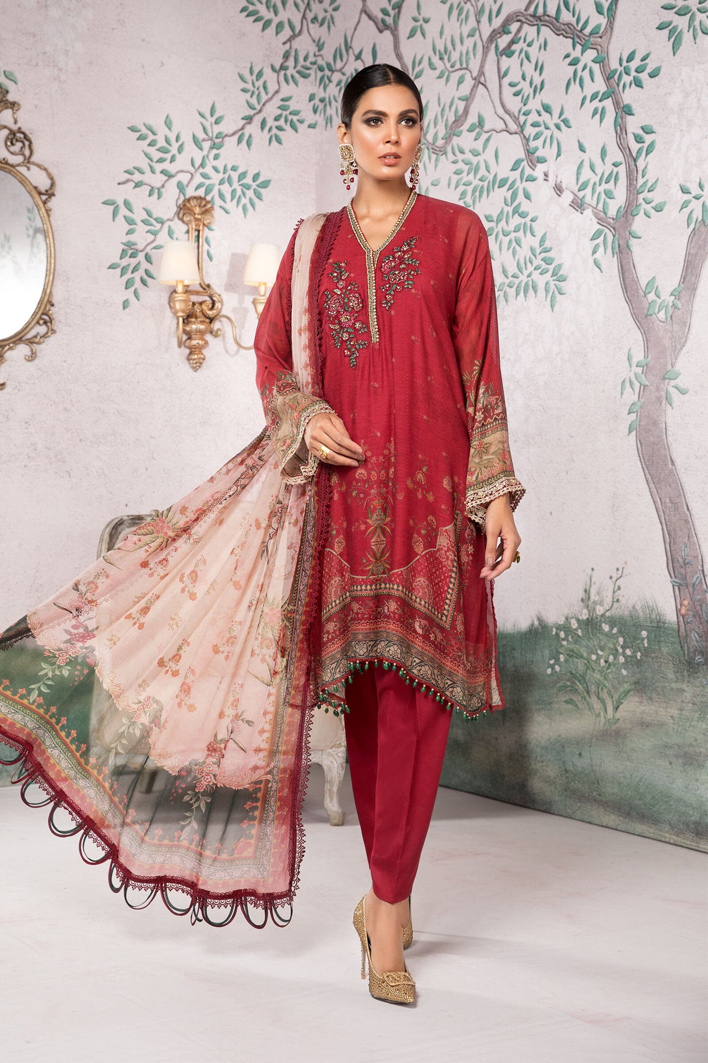 Unstitched Silk Net - Sn-105