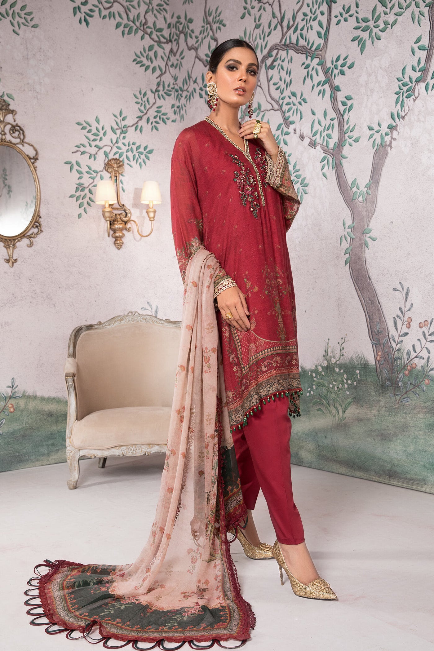 Unstitched Silk Net - Sn-105