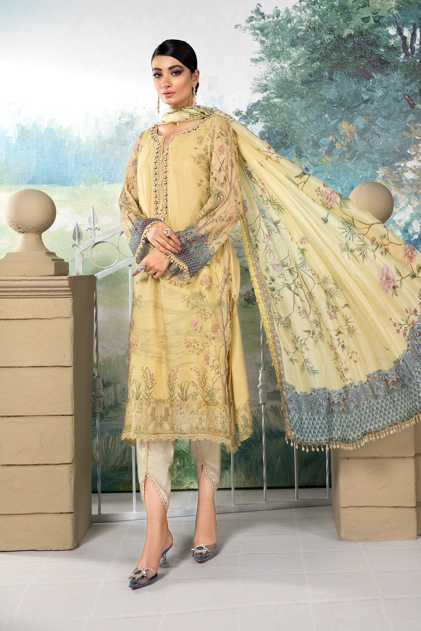 Unstitched Silk Net - Sn-107