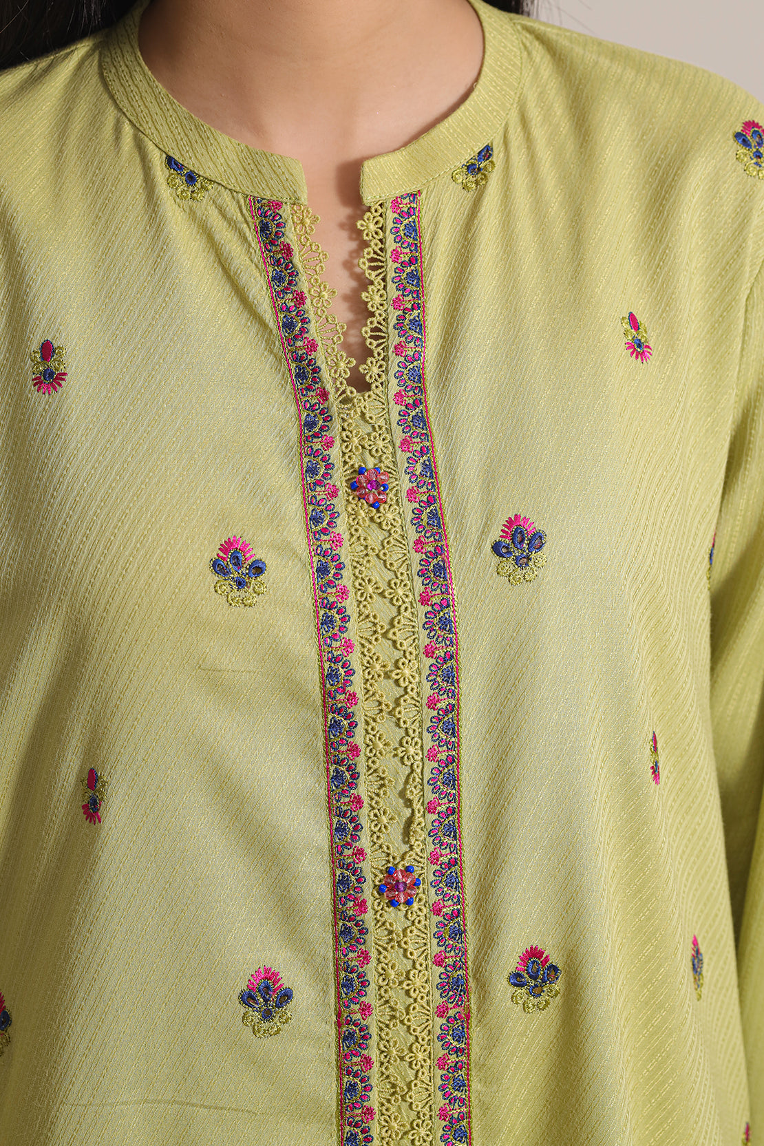 Embroidered Cotton Jacquard Stitched 3 Piece99979