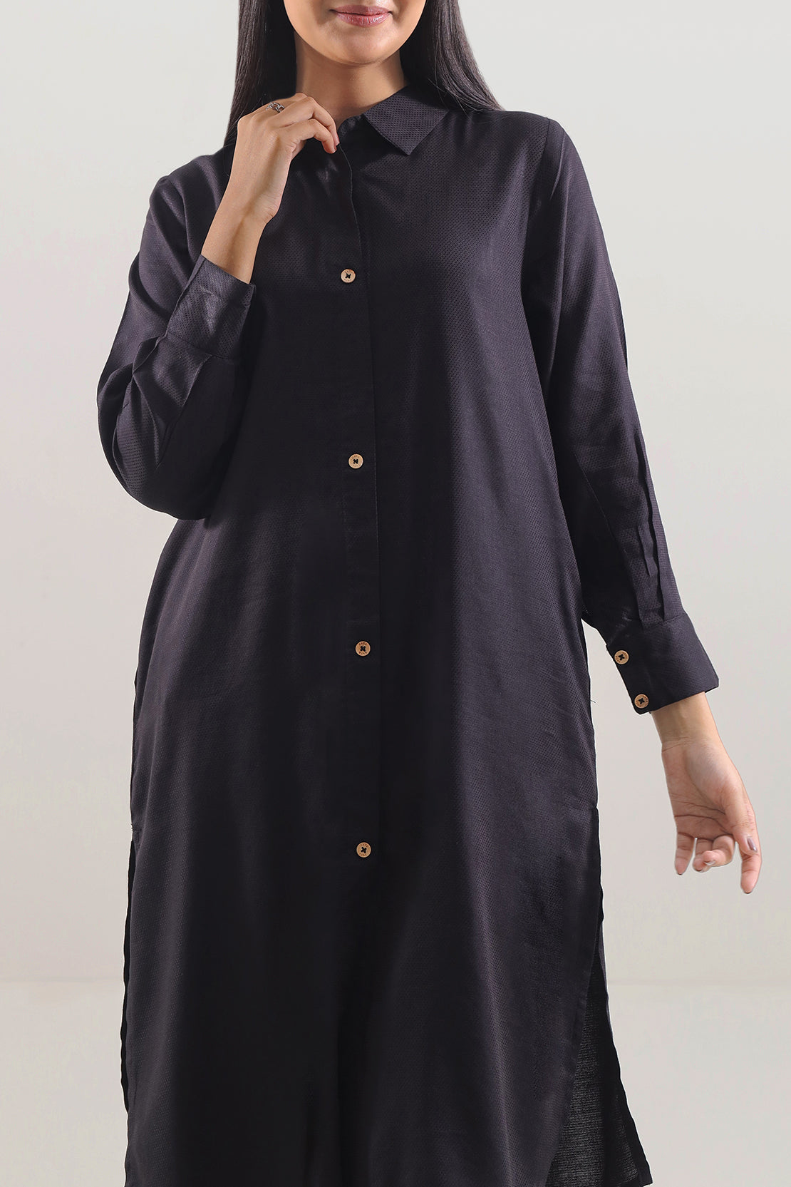 Cotton Jacquard Stitched 2 Piece (Shirt/Trouser)117229