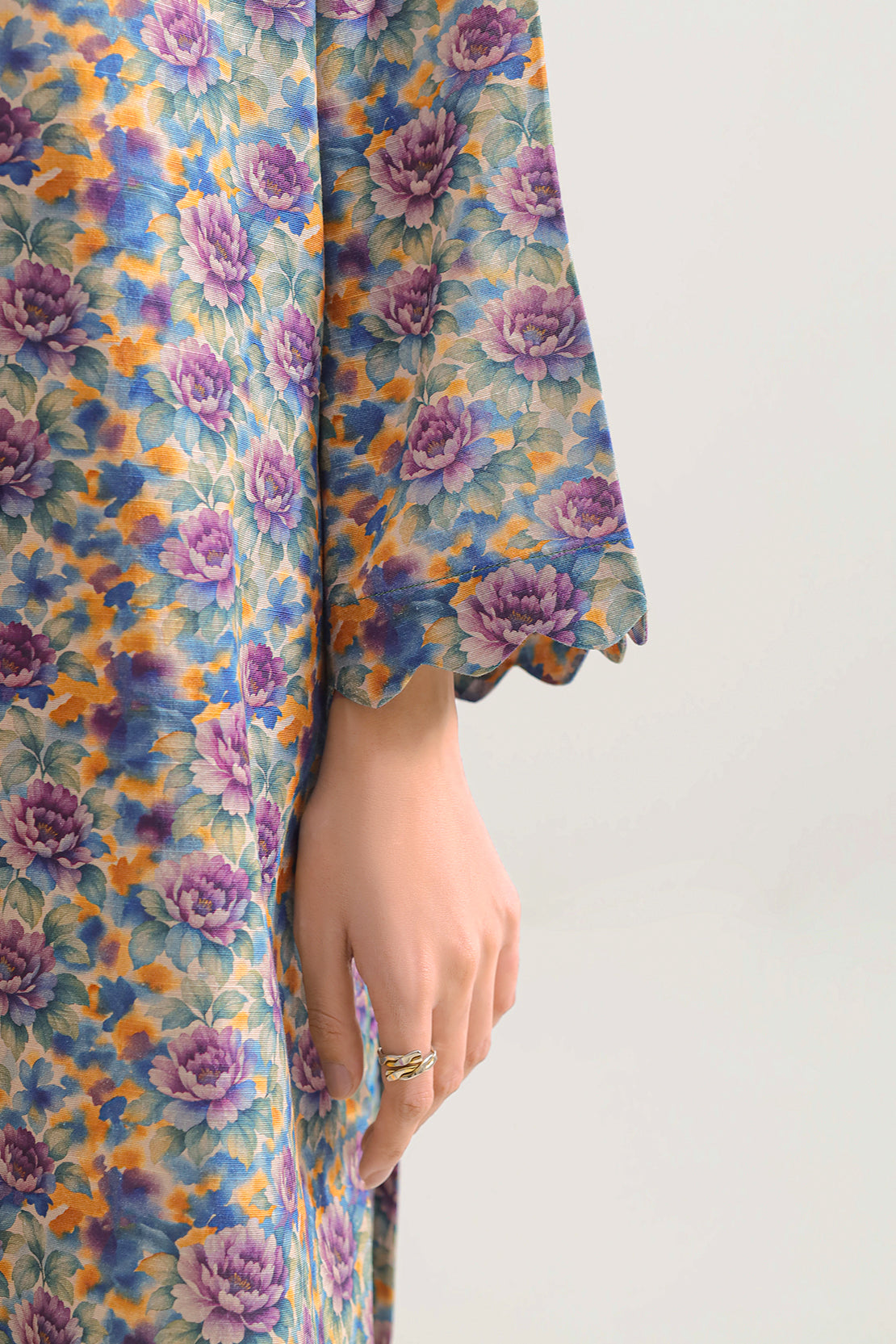 Printed Khaddar Stitched 2 Piece (Shirt/Trouser)126567