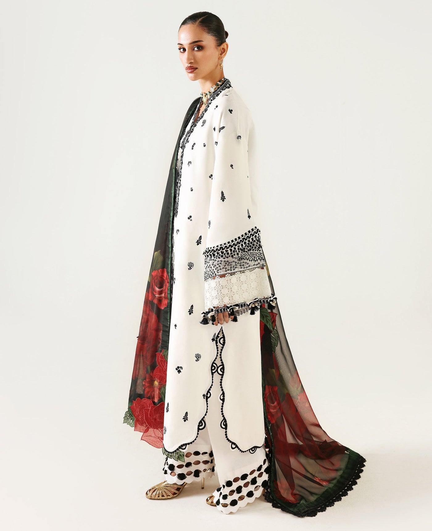 Plain Silk Trousers