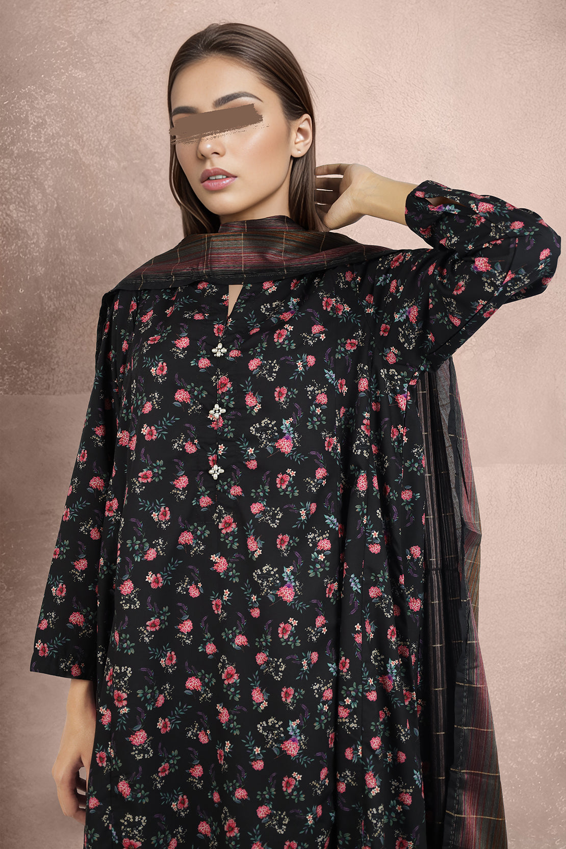 Printed Easy Care Weave Stitched 3 Piece49421
