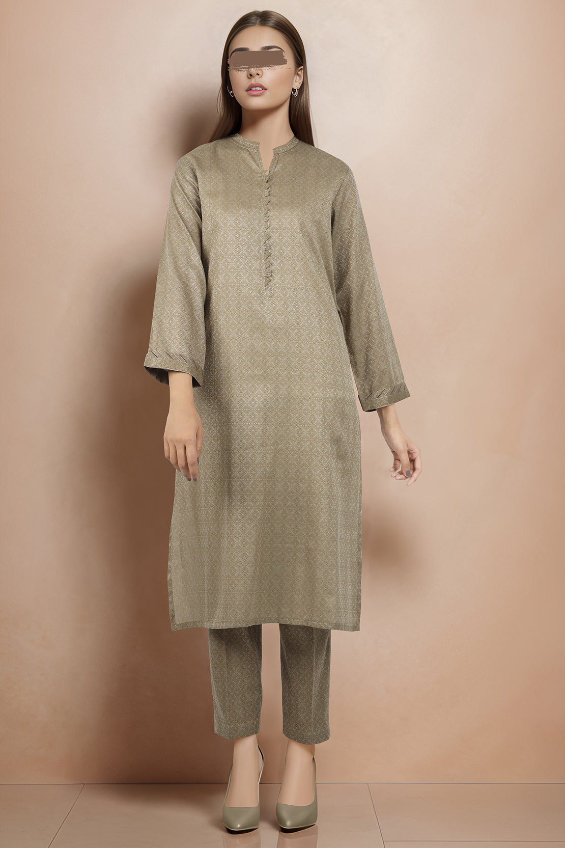 Jacquard Cotton Stitched Shirt50960
