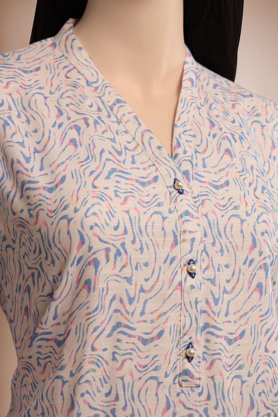 Printed Khaddar Stitched Shirt48454