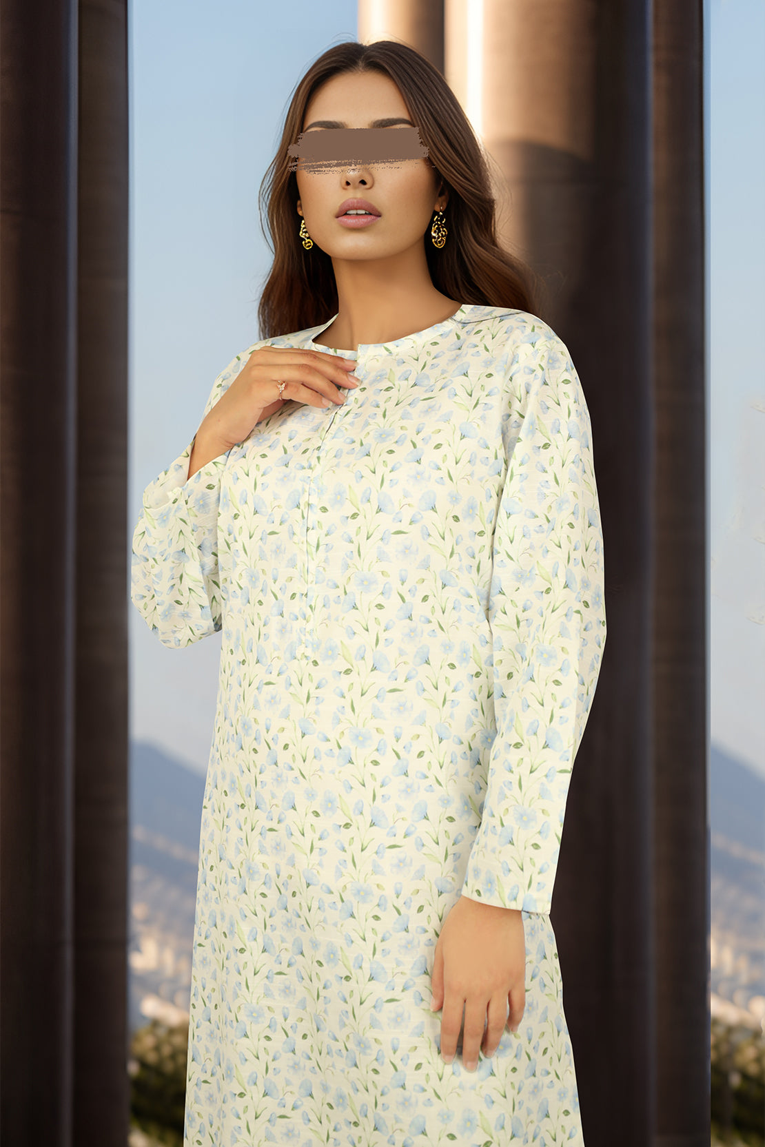 Printed Cross Hatch Stitched 2 Piece (Shirt/Trouser)47873