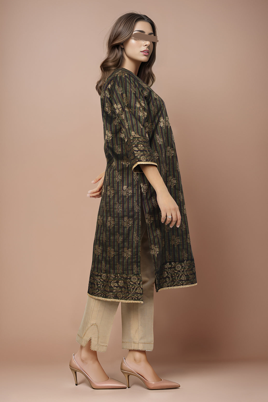 Jacquard Cotton Stitched Shirt49715