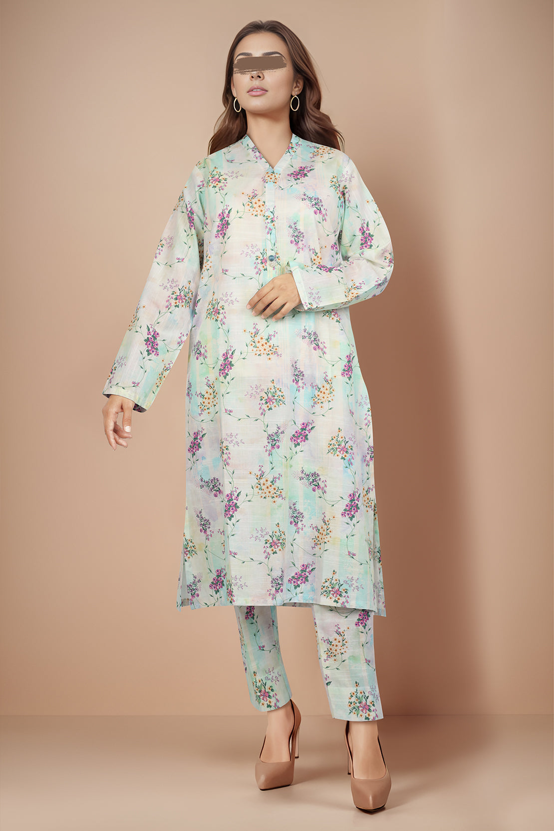 Printed Khaddar Stitched 2 Piece (Shirt/Trouser)48114