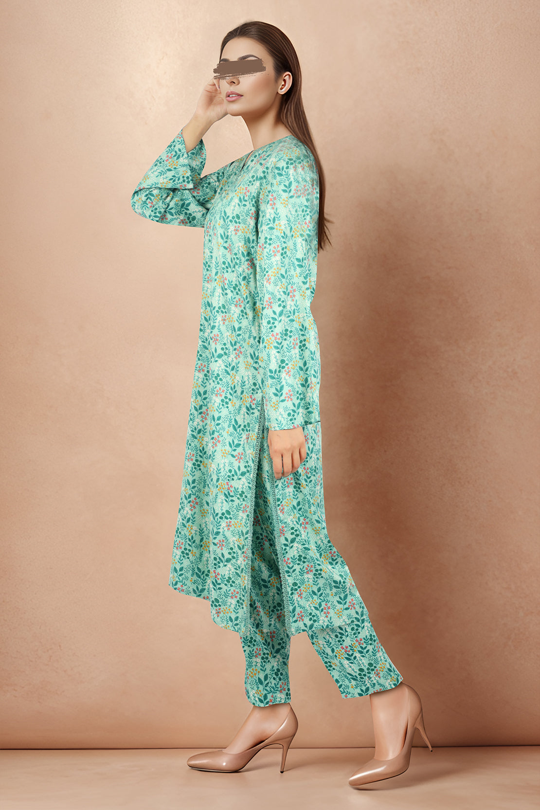 Printed Smooth Flow Stitched 2 Piece (Shirt/Trouser)50019