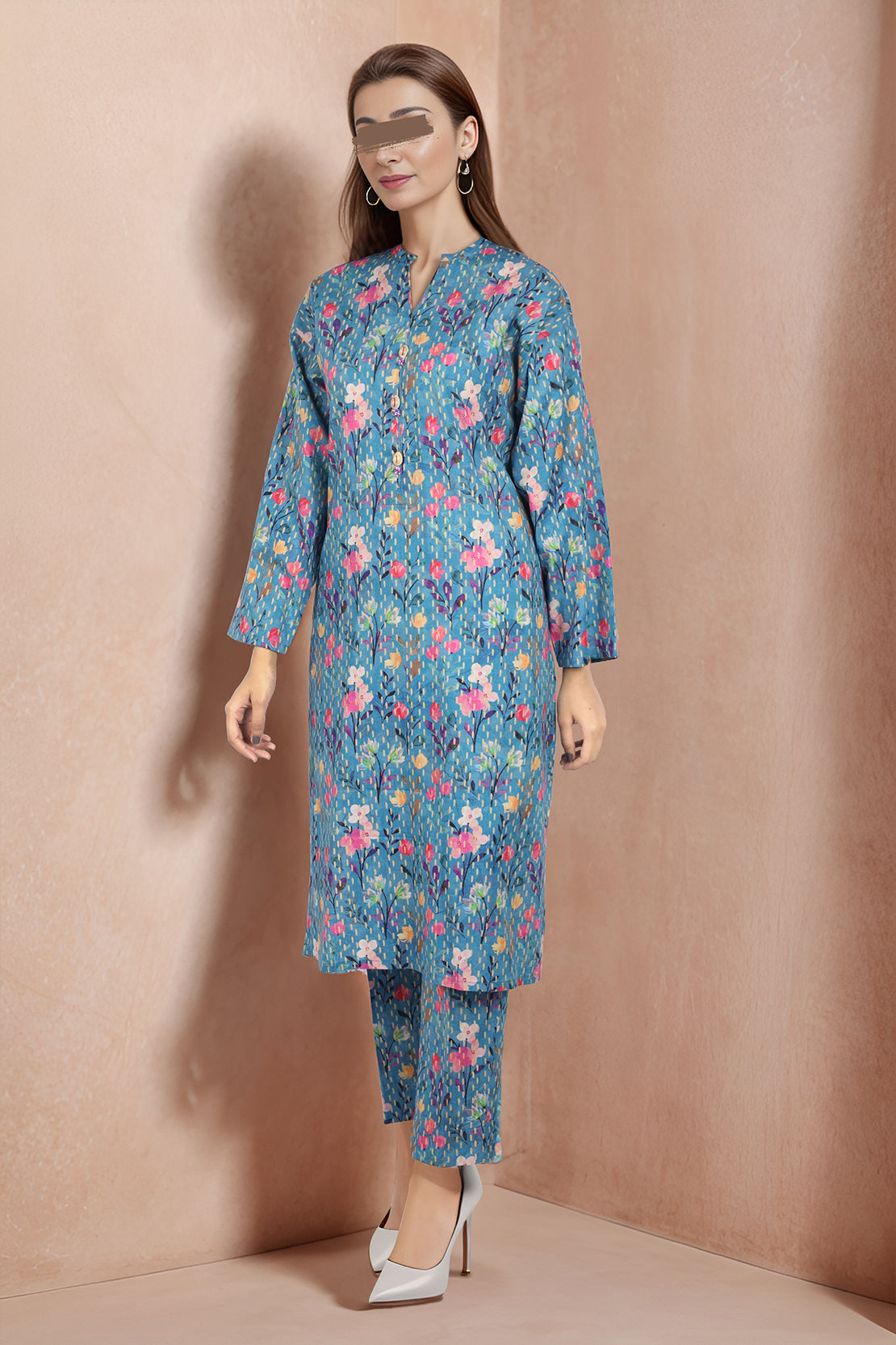 Printed Khaddar Stitched 2 Piece (Shirt/Trouser)48266