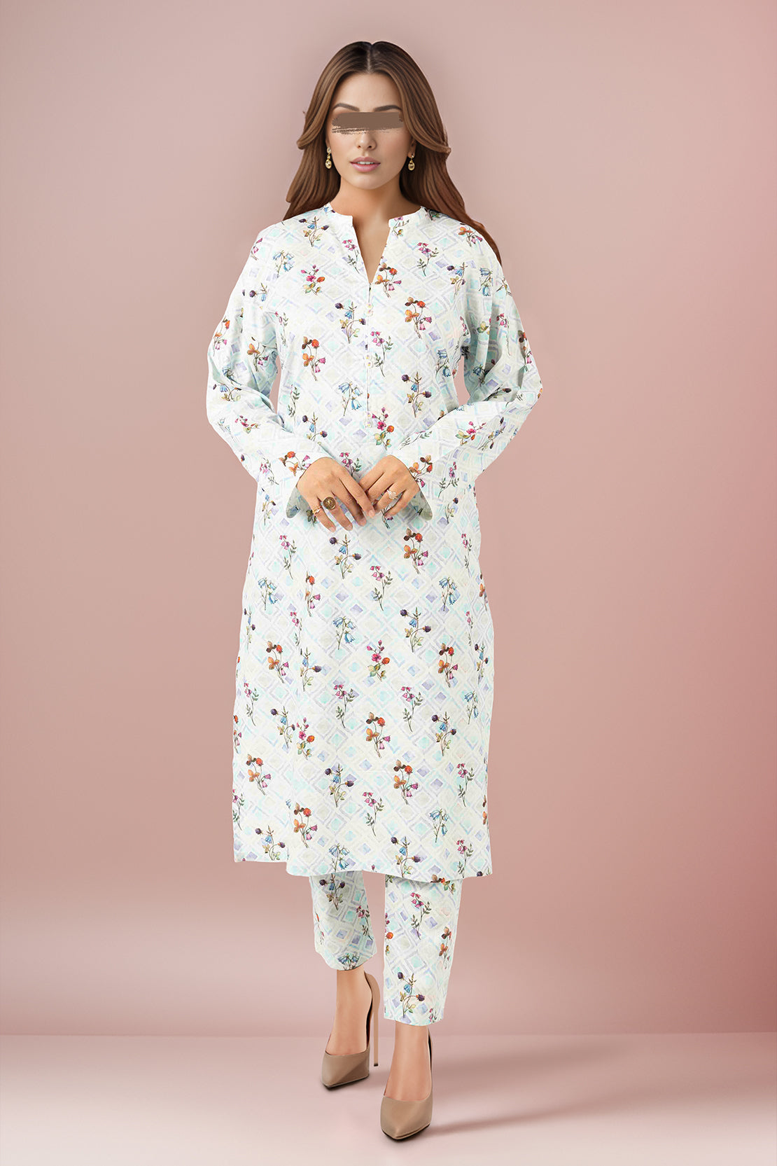 Printed Khaddar Stitched 2 Piece (Shirt/Trouser)48277