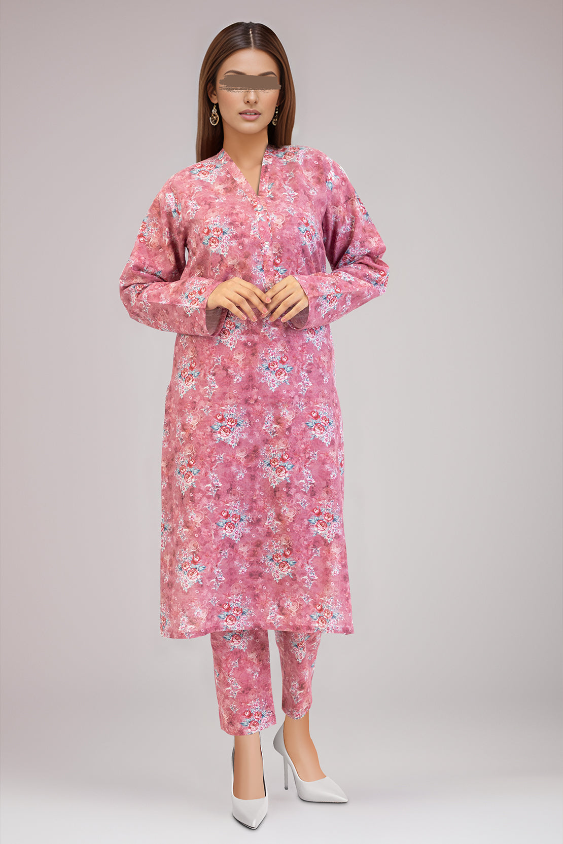 Printed Khaddar Stitched Shirt50422